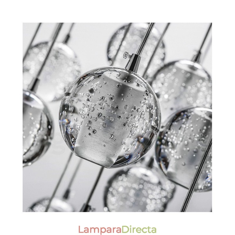 Lámpara colgante de bola de cristal Meteorer de Creative Engineering Stage