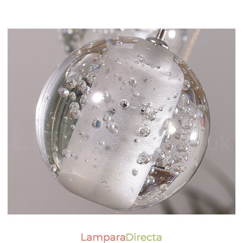 Lámpara colgante de bola de cristal Meteorer de Creative Engineering Stage