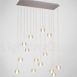 Lámpara colgante de bola de cristal Meteorer de Creative Engineering Stage