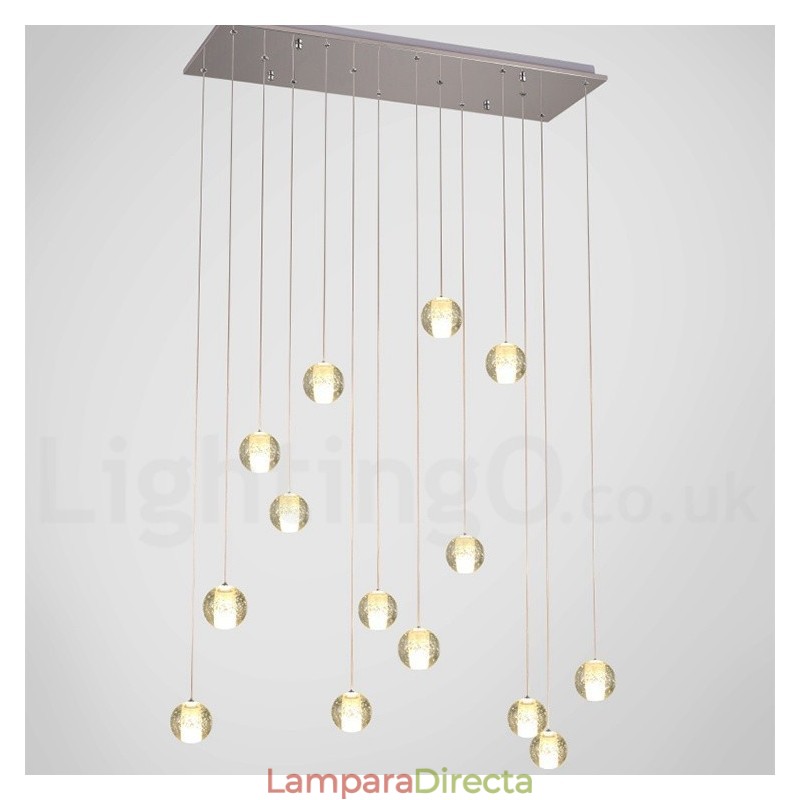 Lámpara colgante de bola de cristal Meteorer de Creative Engineering Stage