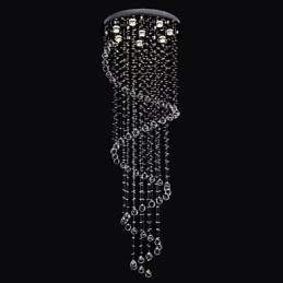 Lámpara de araña de cristal moderna de lujo de 8 luces