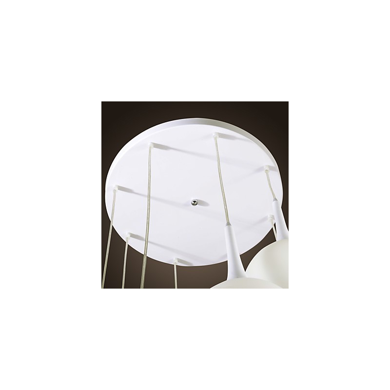 Lámpara colgante contemporánea moderna con forma de globo galvanizada