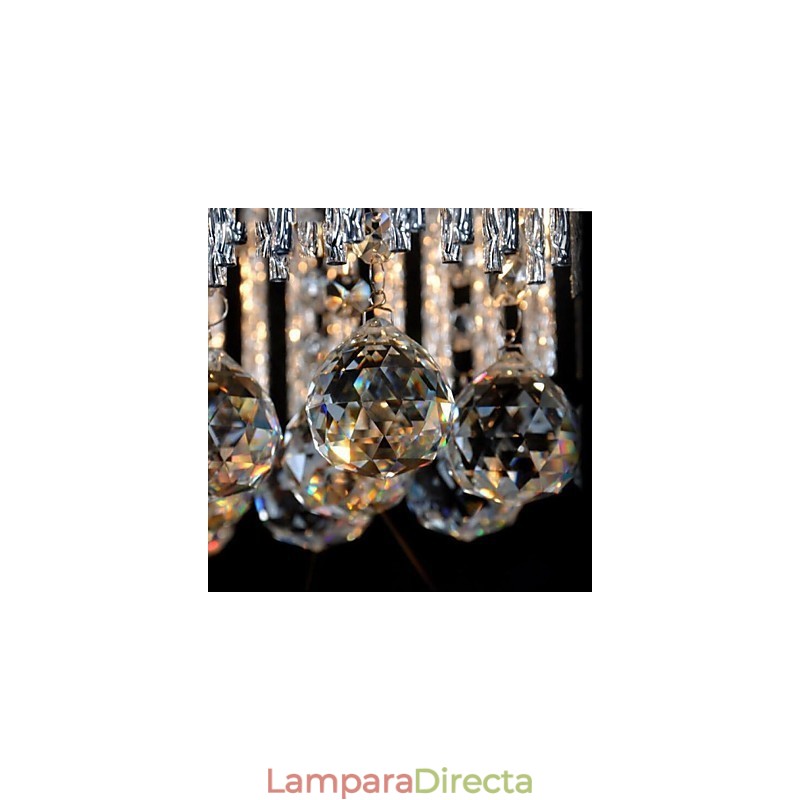 Lámpara de araña de metal de cristal clásica tradicional contemporánea moderna para niños