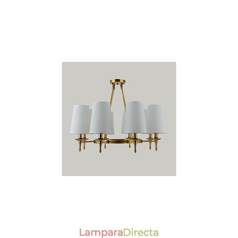 Familia de lámparas colgantes de diseño decorativo contemporáneo moderno de 8 luces