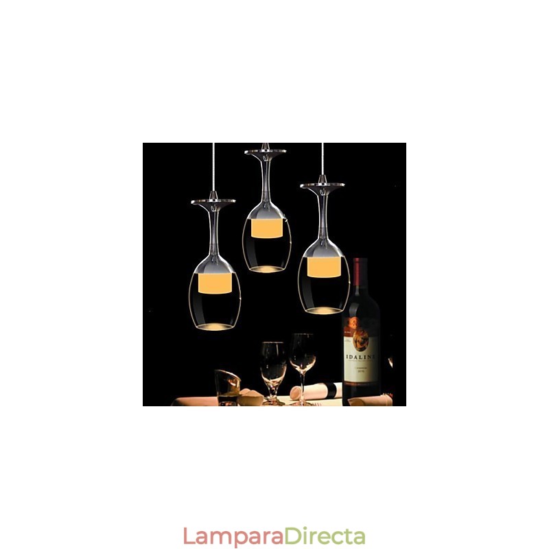 Lámpara colgante de 3 luces de cristal cromado, estilo moderno, contemporáneo, tradicional, clásico, campestre