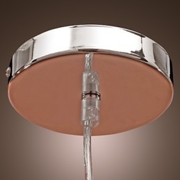 Lámpara colgante de cristal estilo cilindro