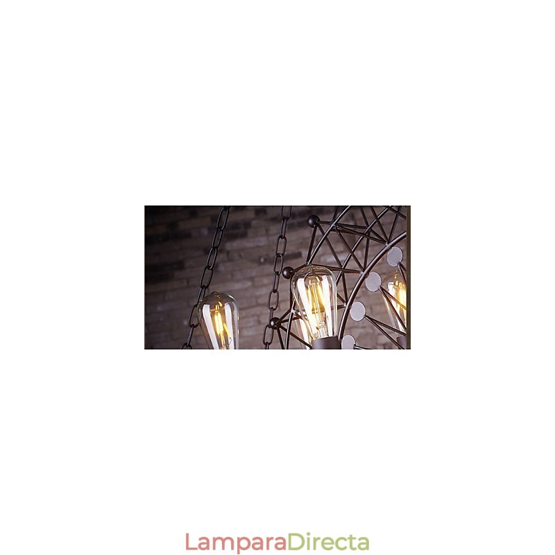 Lámpara colgante de rueda de rascacielos de estilo industrial