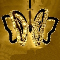 Lámpara de mariposa moderna de lujo de cristal 8
