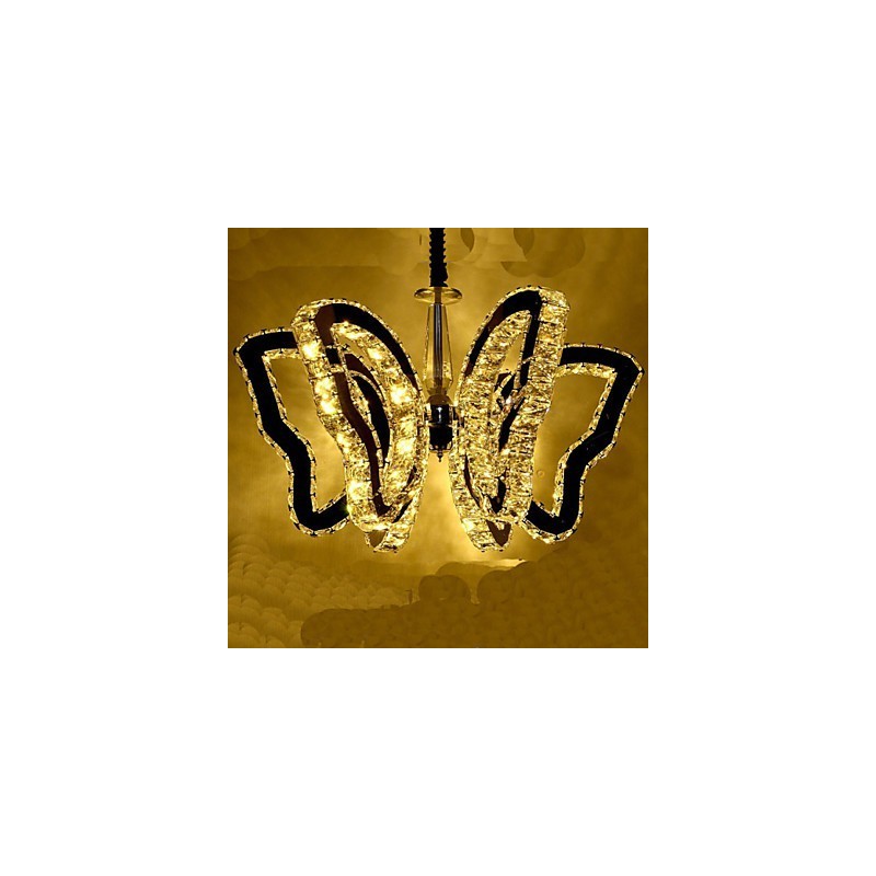 Lámpara de mariposa moderna de lujo de cristal 8