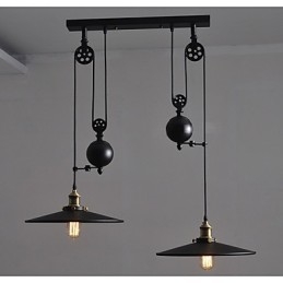 Lámpara colgante de metal creativa Lámparas colgantes modernas Lámpara colgante de café