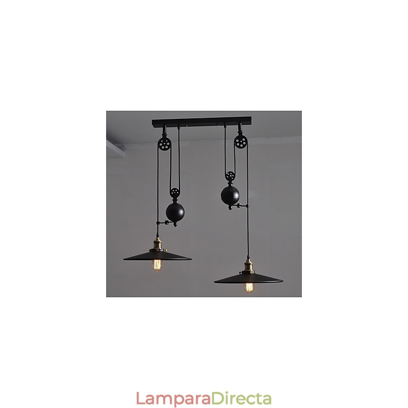 Lámpara colgante de metal creativa Lámparas colgantes modernas Lámpara colgante de café