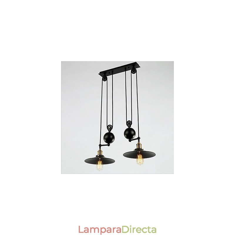 Lámpara colgante de metal creativa Lámparas colgantes modernas Lámpara colgante de café