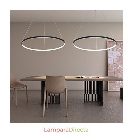 Lámpara colgante de diseño moderno con forma de anillo Lámpara colgante de diseño moderno con forma de anillo