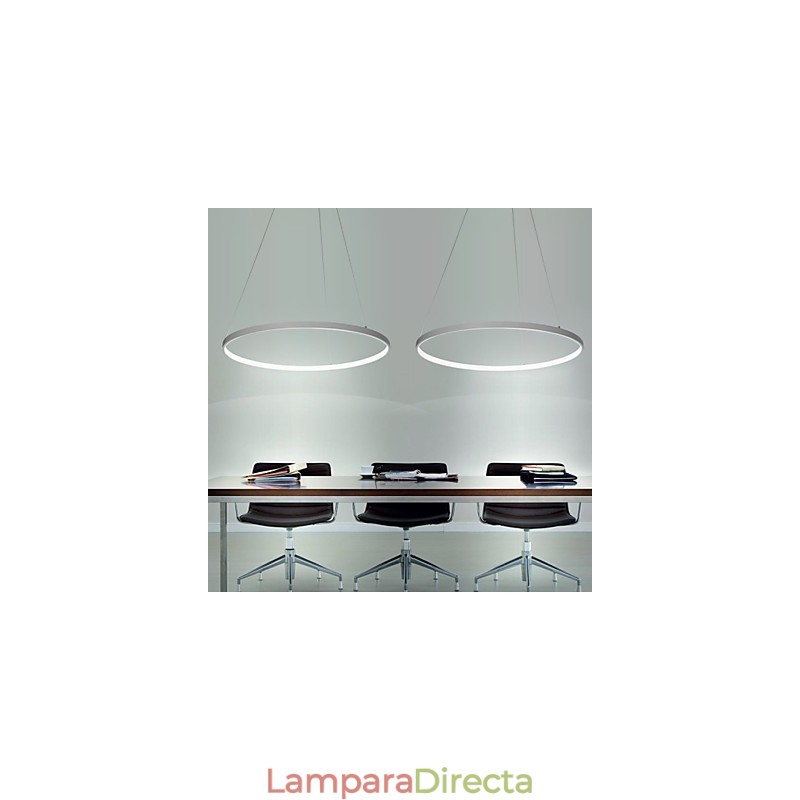 Lámpara colgante de diseño moderno con forma de anillo