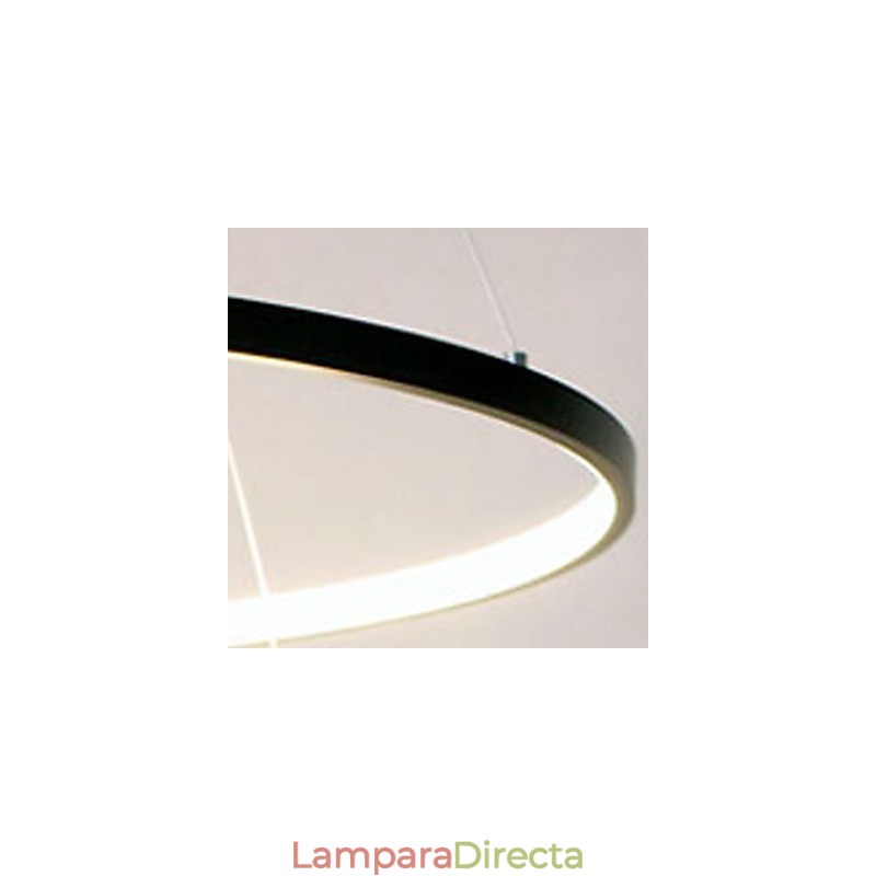 Lámpara colgante de diseño moderno con forma de anillo