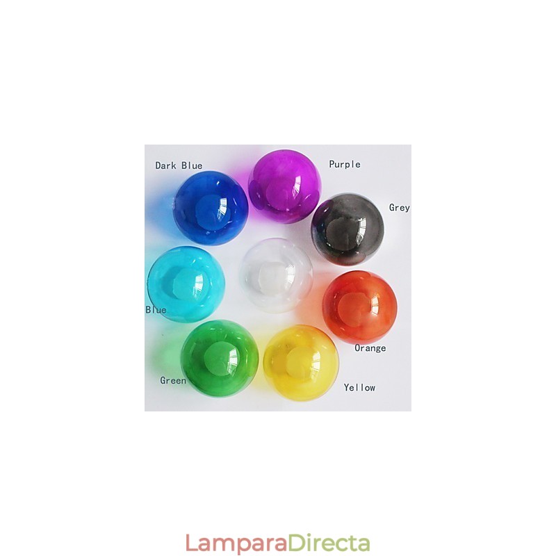 Lámpara colgante moderna de vidrio coloreado con forma de globo de burbujas y 19 luces