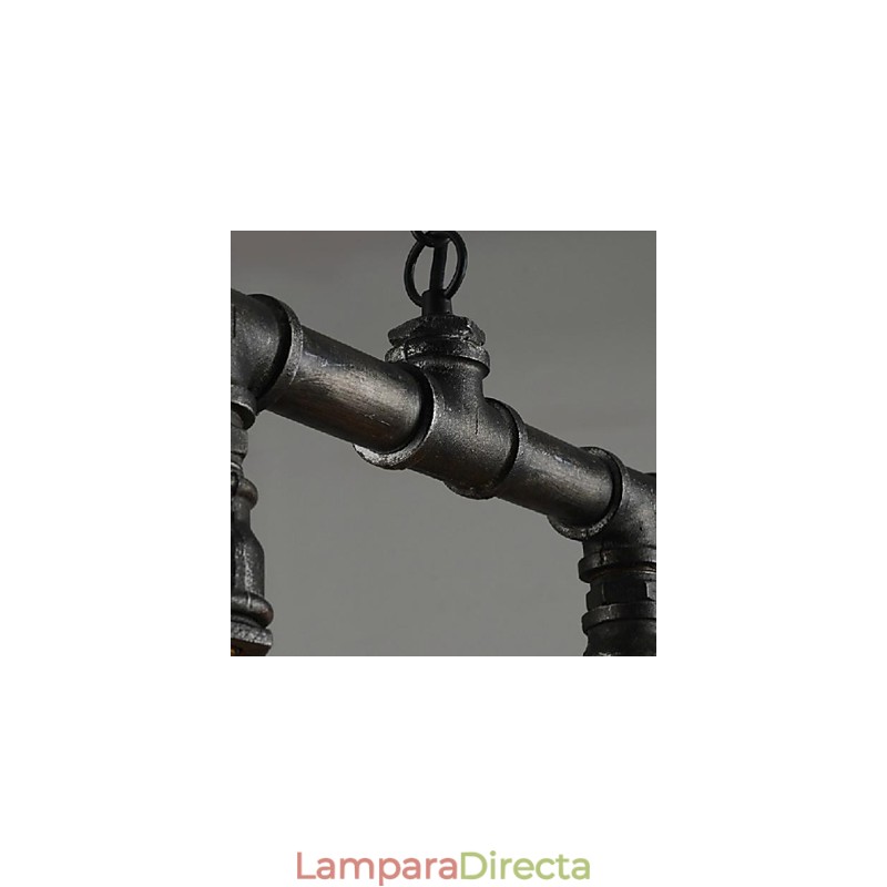 Lámpara colgante de metal con pintura estilo retro mini de estilo campestre clásico vintage tradicional para comedor