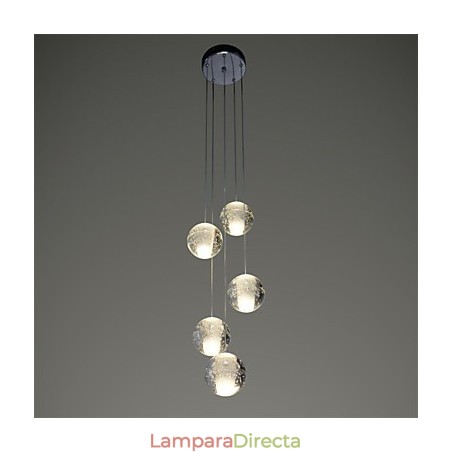 Lámpara colgante moderna, lámpara colgante, luces G4, retrofit, cromado, cristal para escaleras. Lámpara colgante moderna, lámpara colgante, luces G4, retrofit, cromado, cristal para escaleras.