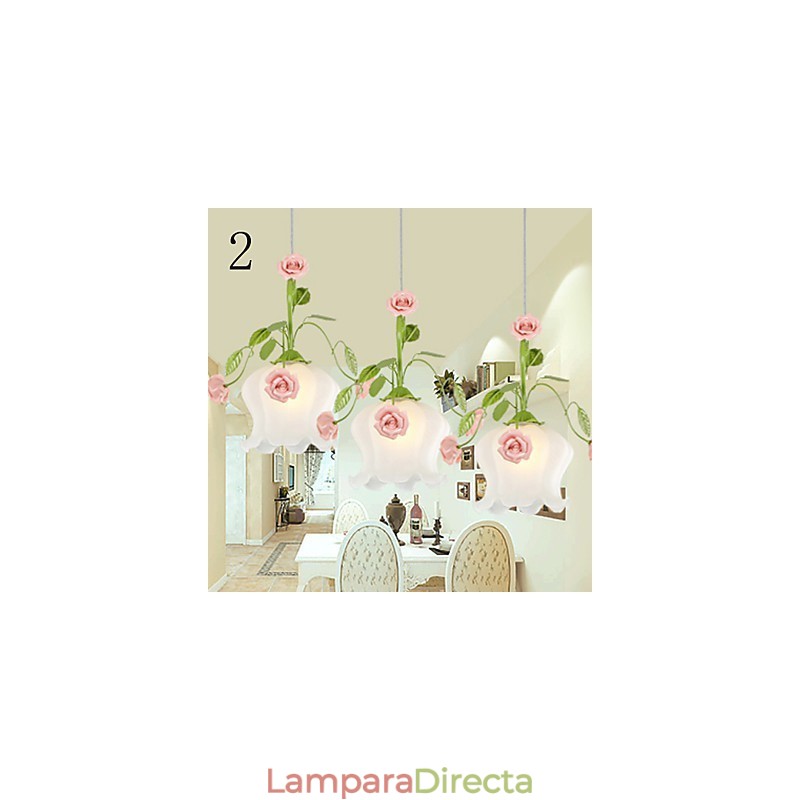 Las flores y plantas del jardín del Día de San Valentín absorben la luz del domo