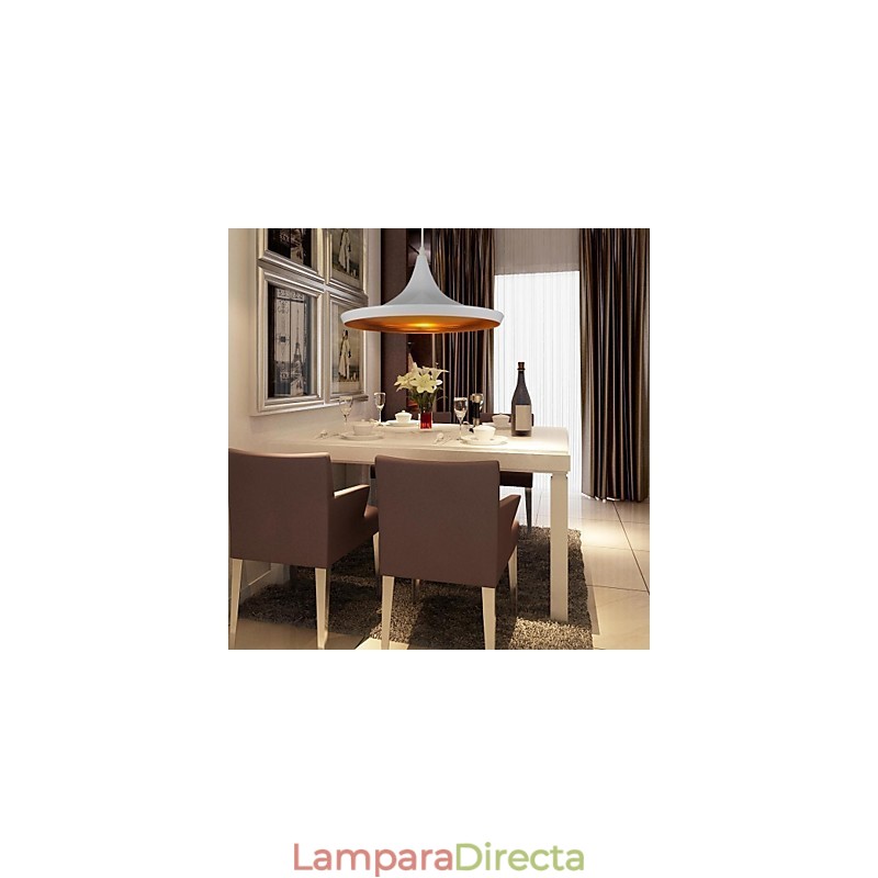 Lámpara colgante de metal con pintura retro de estilo campestre contemporáneo moderno