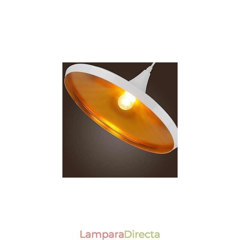 Lámpara colgante de metal con pintura retro de estilo campestre contemporáneo moderno