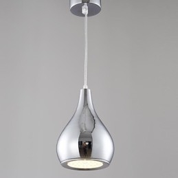Lámpara colgante moderna y contemporánea de metal galvanizado con forma de globo