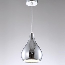 Lámpara colgante moderna y contemporánea de metal galvanizado con forma de globo