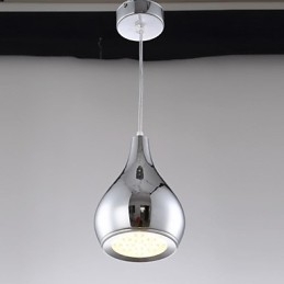 Lámpara colgante moderna y contemporánea de metal galvanizado con forma de globo