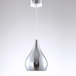 Lámpara colgante moderna y contemporánea de metal galvanizado con forma de globo