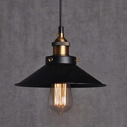 Lámpara colgante clásica retro de estilo europeo con bombilla de 22 cm de diámetro.