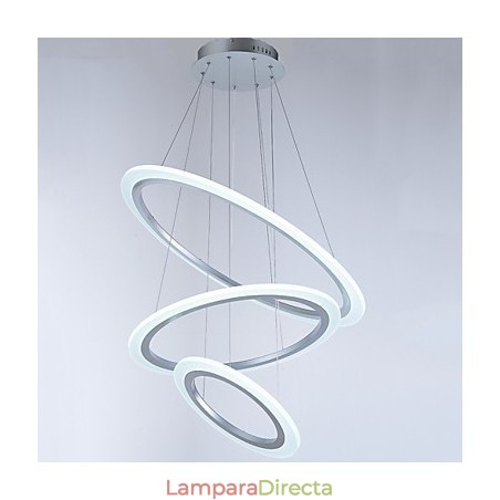 Lámparas colgantes de acrílico, iluminación de techo con 3 anillos DIY Lámparas colgantes de acrílico, iluminación de techo con 3 anillos DIY