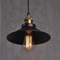 Lámpara colgante clásica retro de estilo europeo con bombilla de 30 cm de diámetro.