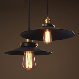 Lámpara colgante clásica retro de estilo europeo con bombilla de 30 cm de diámetro.