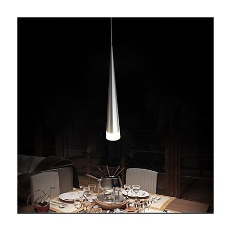 Lámpara colgante moderna contemporánea de metal cromado Lámpara colgante moderna contemporánea de metal cromado