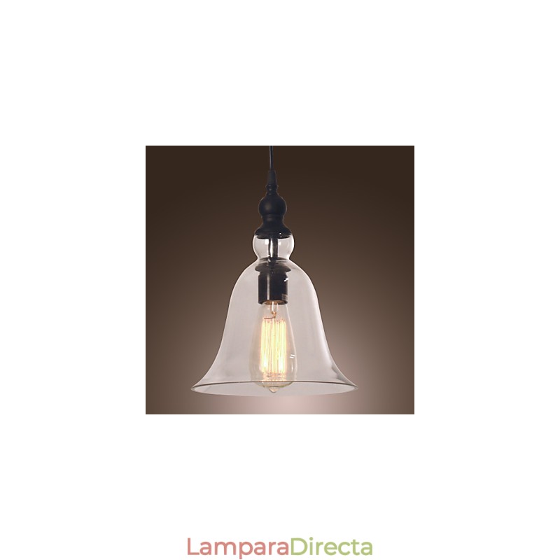 Lámpara colgante galvanizada estilo mini cuenco vintage clásico tradicional