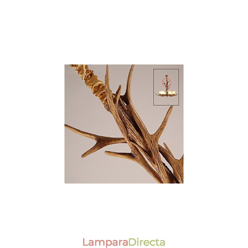 Lámpara colgante de araña de resina vintage