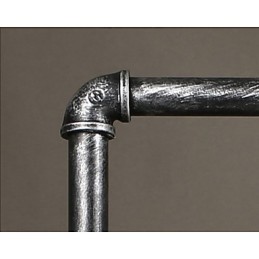 Lámpara colgante industrial de tubo de hierro con mecanismo de viento