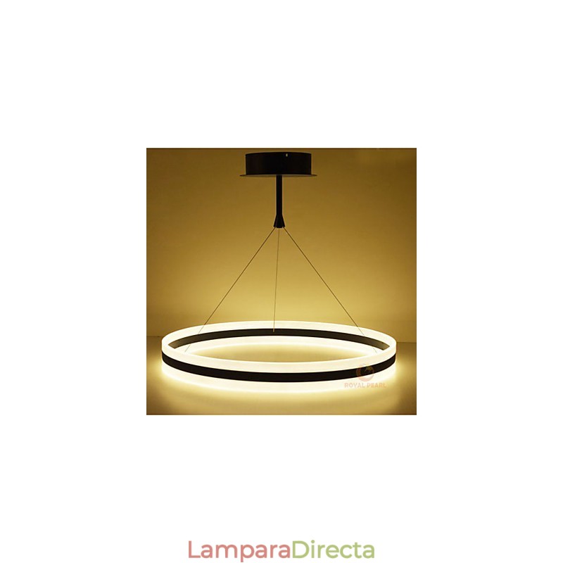 Lámpara de cristal de acero de diseño