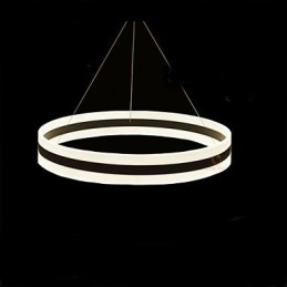 Lámpara de cristal de acero de diseño