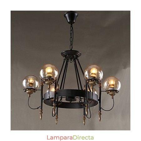 Lámpara de araña redonda de cristal artístico con forma de tallo de frijol Lámpara de araña redonda de cristal artístico con forma de tallo de frijol