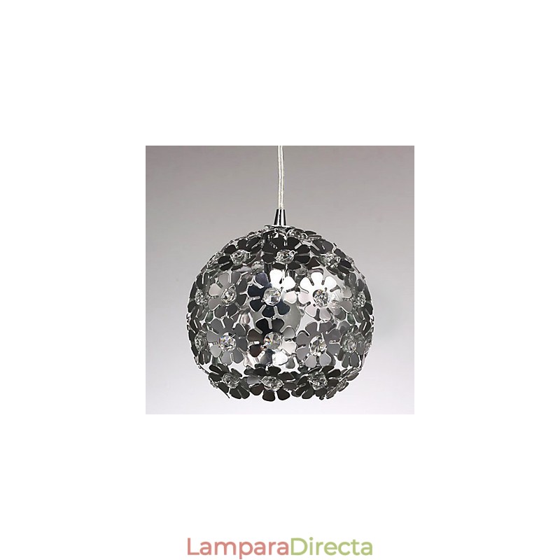 Lámpara colgante moderna y contemporánea de cristal en forma de globo, estilo mini, galvanizada