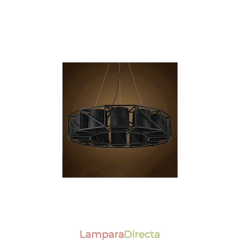 Lámpara colgante de metal con pintura rústica vintage para garaje