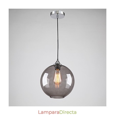 Lámpara colgante moderna de cristal con diseño de burbujas redondas en gris humo Lámpara colgante moderna de cristal con diseño de burbujas redondas en gris humo
