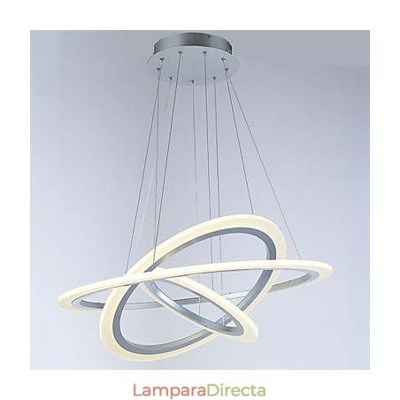 Lámpara colgante de acrílico con forma de 3 anillos para bricolaje, lámpara de techo, lámpara de araña, iluminación Lámpara colgante de acrílico con forma de 3 anillos para bricolaje, lámpara de techo, lámpara de araña, iluminación