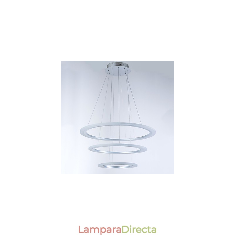 Lámpara colgante de acrílico con forma de 3 anillos para bricolaje, lámpara de techo, lámpara de araña, iluminación