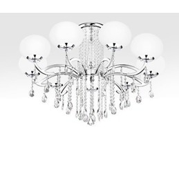 Lámpara de araña de cristal de lujo moderna de 9 luces