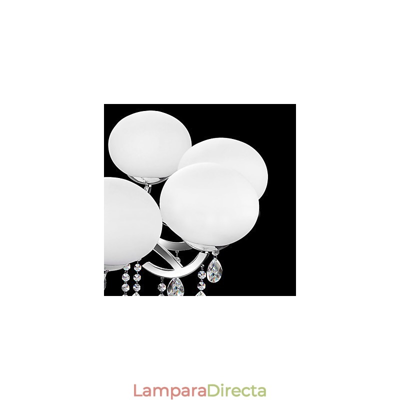 Lámpara de araña de cristal de lujo moderna de 9 luces