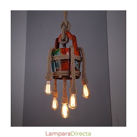 Lámpara de araña estilo pabellón de cáñamo estilo country americano, diseño retro, productos patentados. Lámpara de araña estilo pabellón de cáñamo estilo country americano, diseño retro, productos patentados.