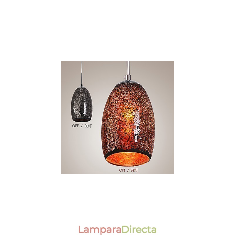Lámpara colgante de metal con pintura vintage clásica tradicional