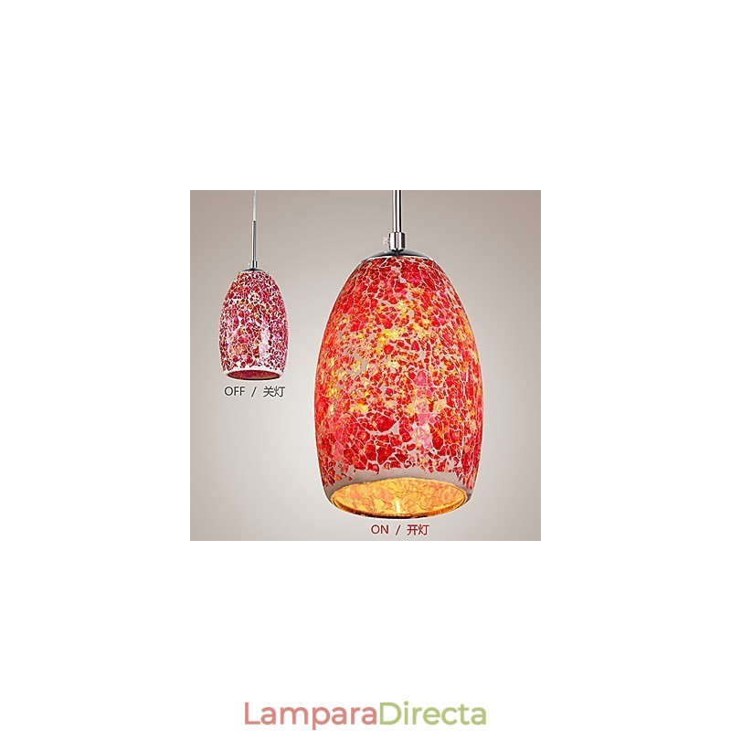 Lámpara colgante de metal con pintura vintage clásica tradicional
